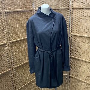 Lafayette 148 New York Black Trench Coat